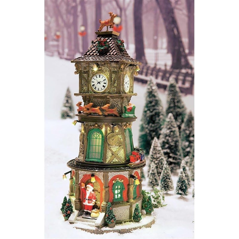 Lemax Christmas Clock Tower, with 4.5V Adaptor #45735 - Image 3
